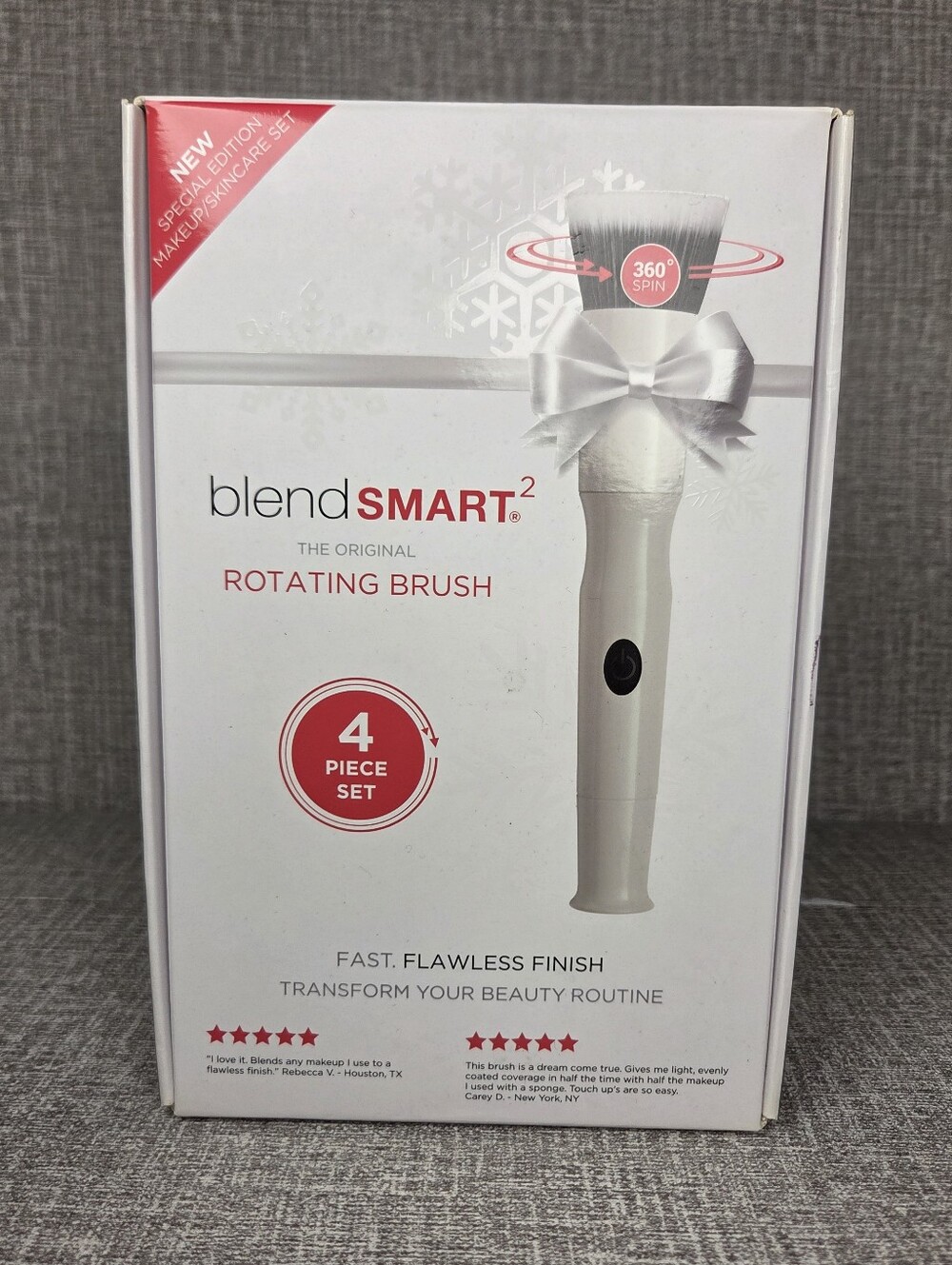 NEW BlendSmart 2 Blend Smart Rotating Make Up Skincare Brush 4 Piece Set